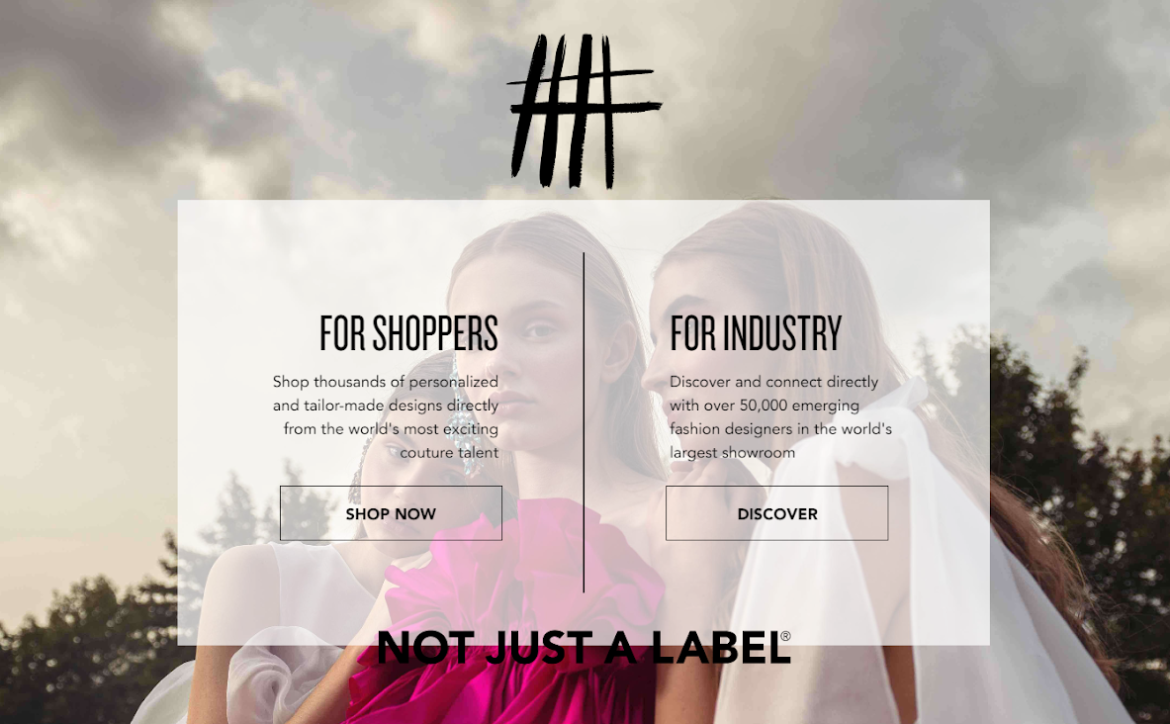 An image showing a screenshot of notjustalabel website